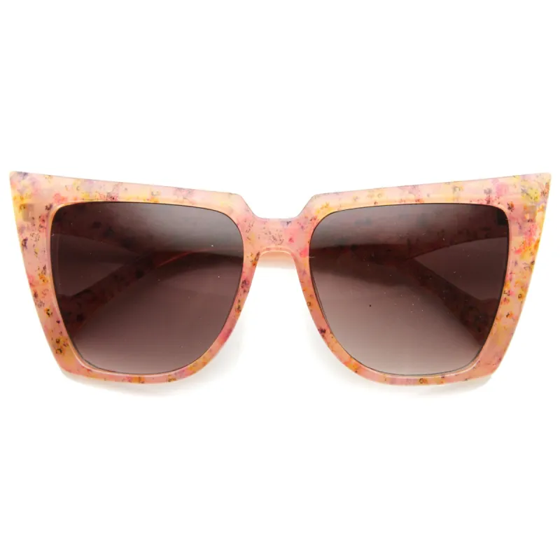 Women's Oversize Speckled Butterfly Cat Eye Sunglasses 9840 sold by ZeroUV