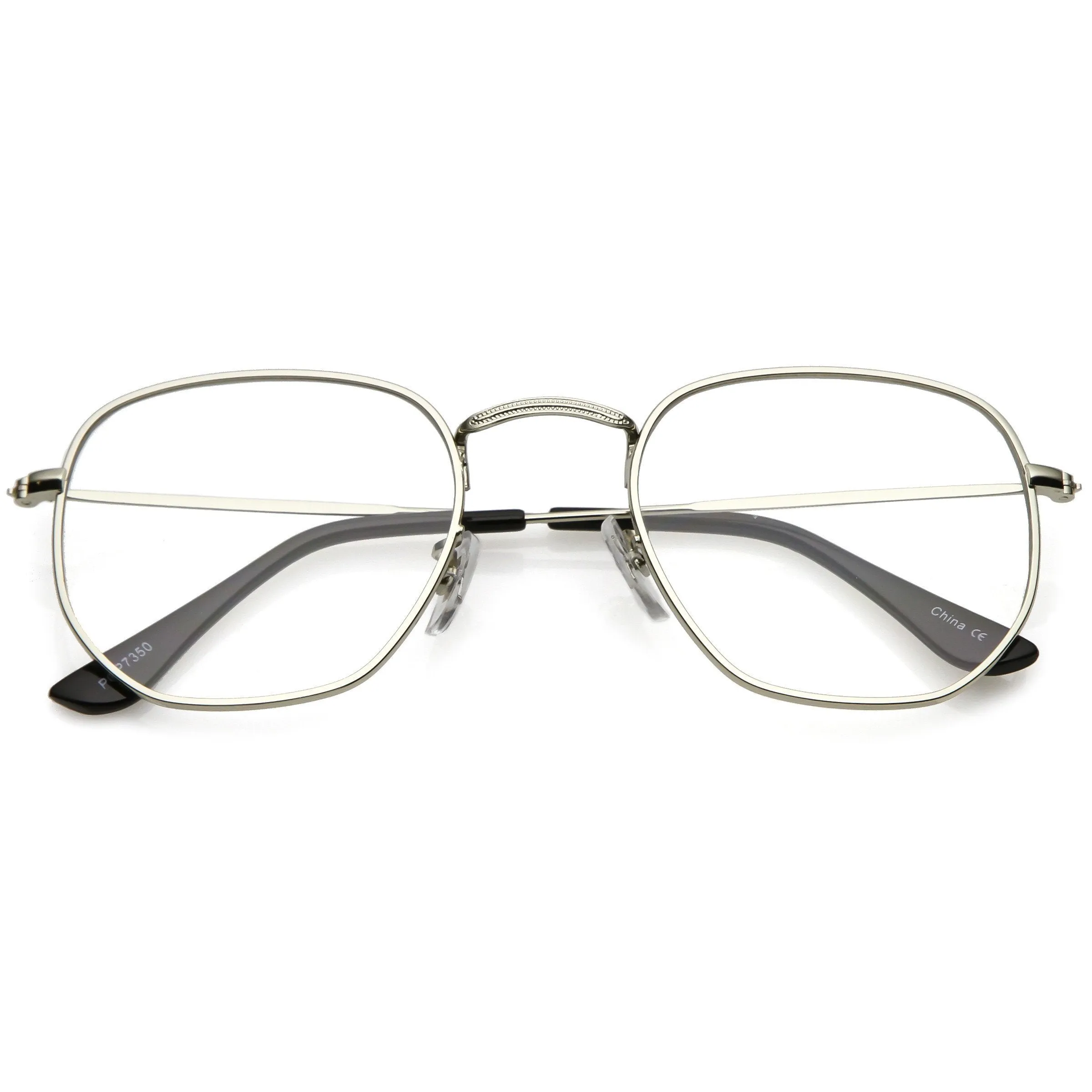 Retro 90's Geometric Hexagon Color Tinted Lens Sunglasses C454 sold by ZeroUV product image thumbnail 3