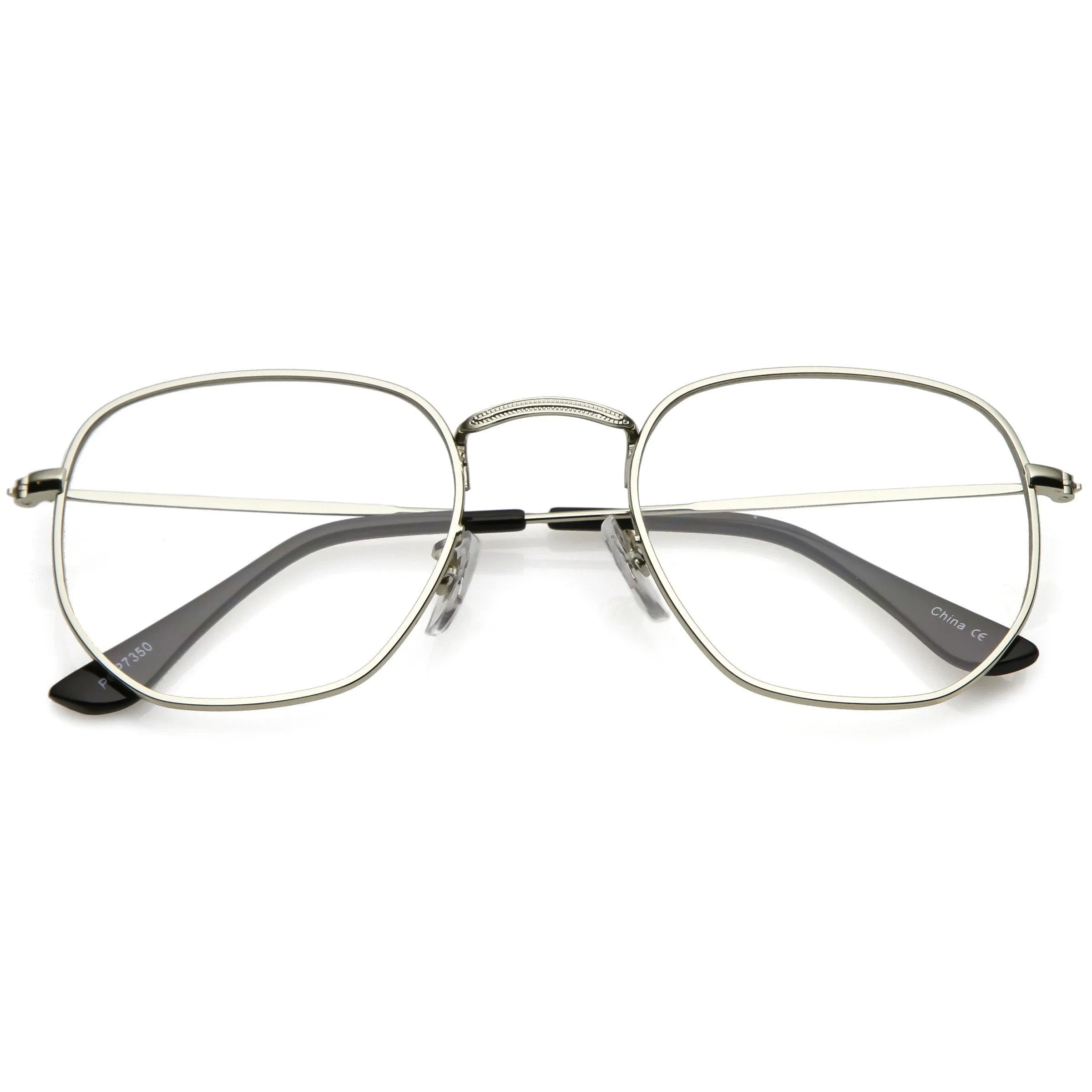 Retro 90's Geometric Hexagon Color Tinted Lens Sunglasses C454 sold by ZeroUV