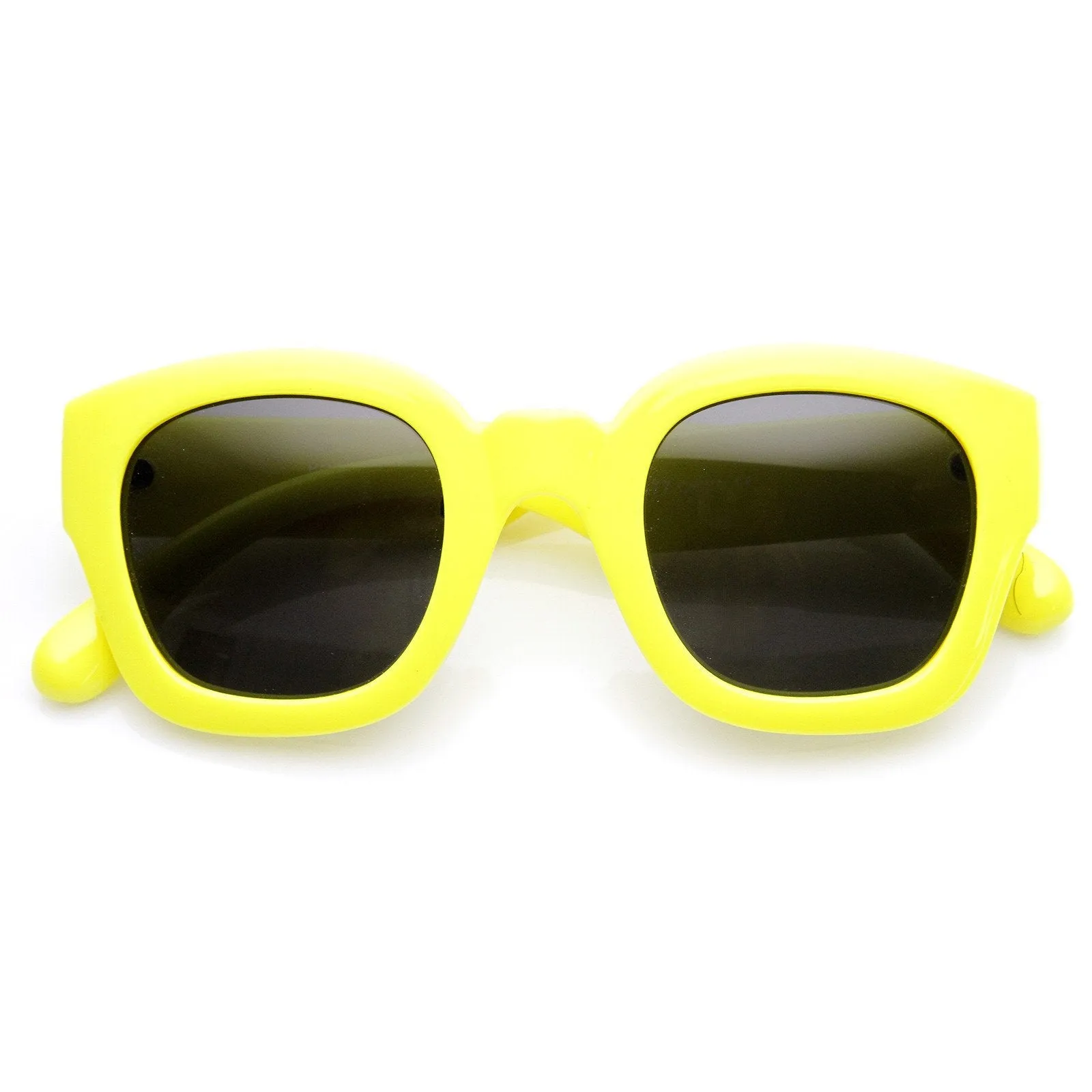 Retro Era Thick Square Frame Hipster Sunglasses 8969 sold by ZeroUV product image thumbnail 5