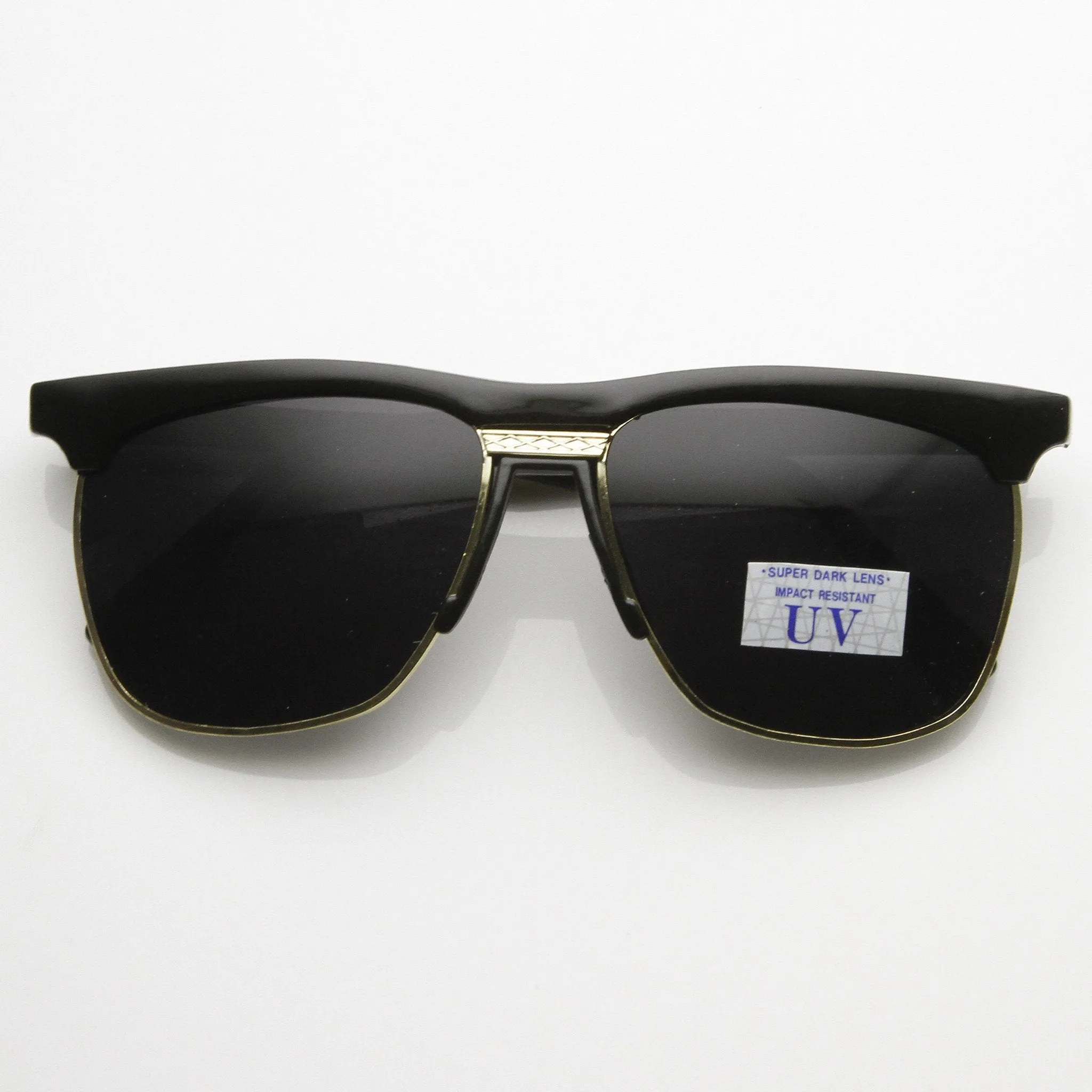 Vintage Half Frame Retro Horned Rim Sunglasses 7002 sold by ZeroUV product image thumbnail 4