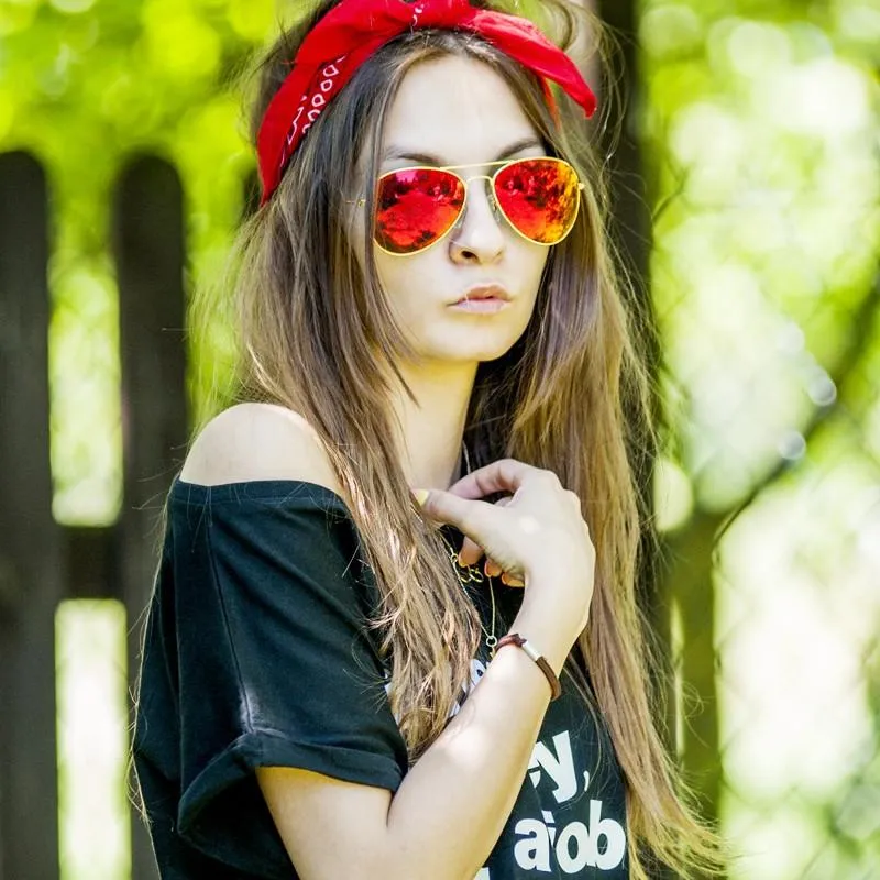 Zerouv "Cunningham" Premium Gold Mirror Lens Aviator Sunglasses sold by ZeroUV