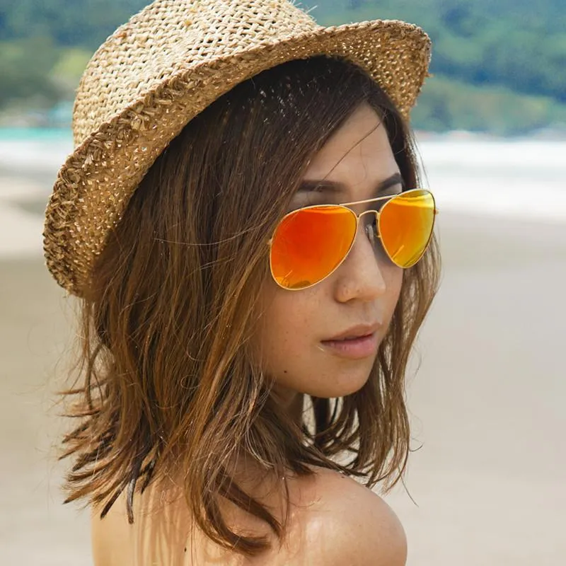 Zerouv "Cunningham" Premium Gold Mirror Lens Aviator Sunglasses sold by ZeroUV product image thumbnail 2