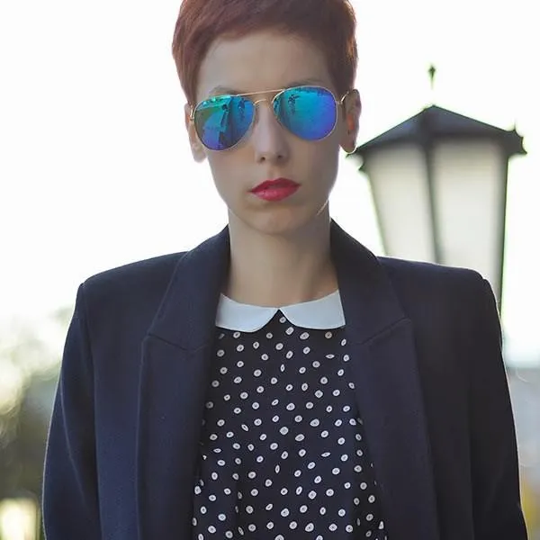 Zerouv "Cunningham" Premium Gold Mirror Lens Aviator Sunglasses sold by ZeroUV product image thumbnail 3