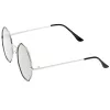 Women's Round Octagon Cut Out Mirror Lens Sunglasses C025 sold by ZeroUV