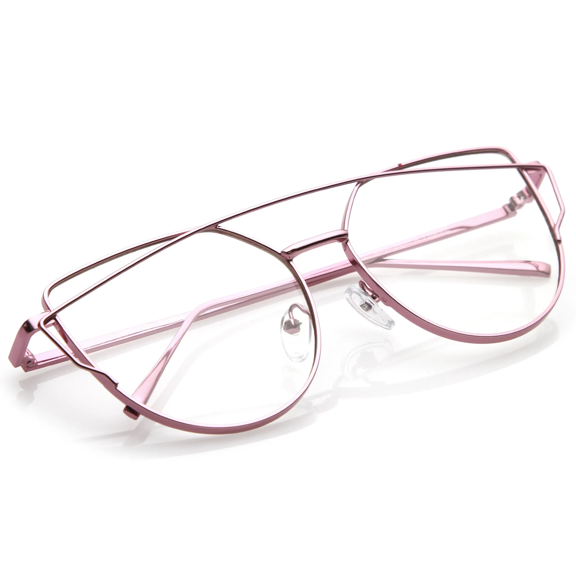 Retro Modern Intricately Designed Clear Lens Glasses C295 sold by ZeroUV product image thumbnail 5