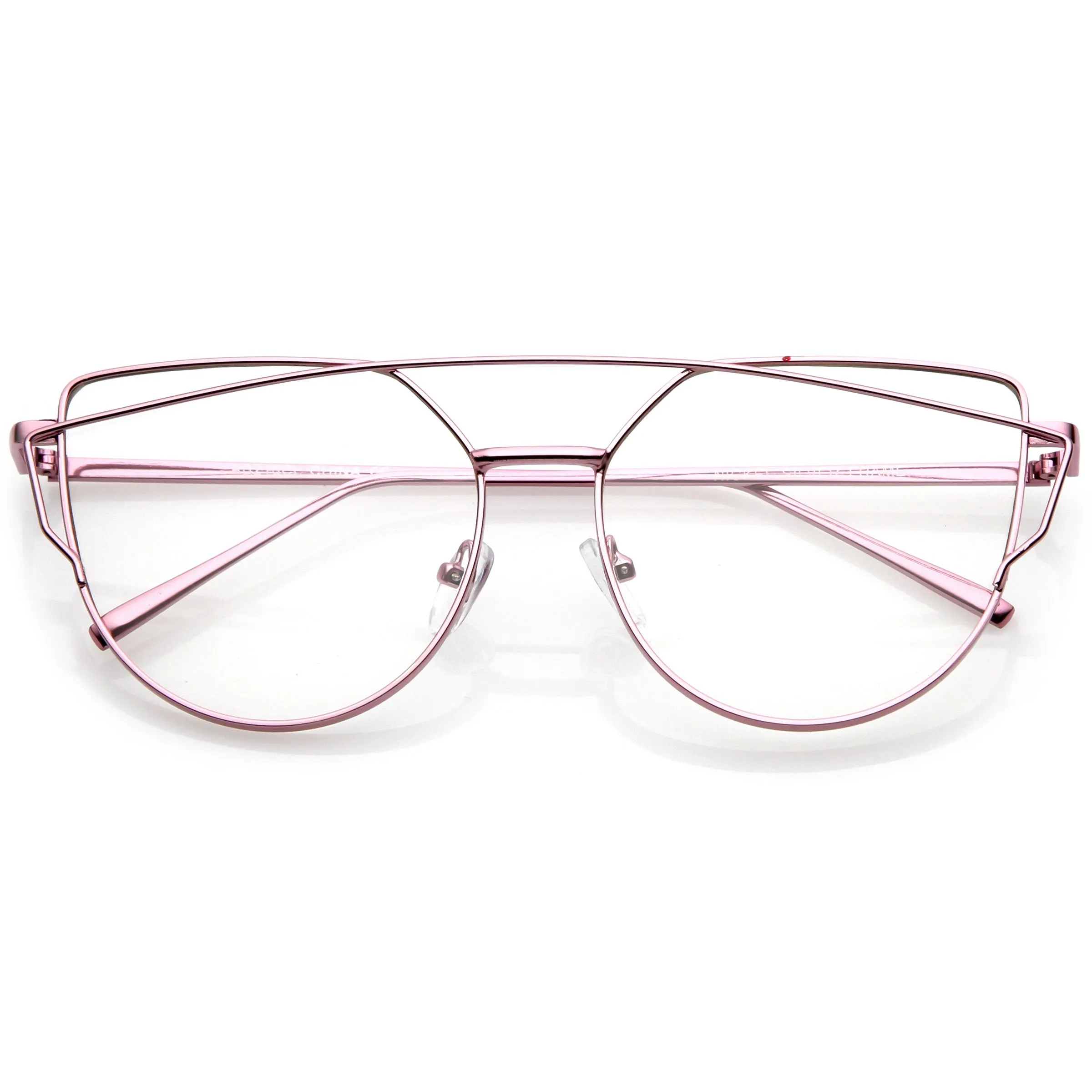 Retro Modern Intricately Designed Clear Lens Glasses C295 sold by ZeroUV product image thumbnail 2