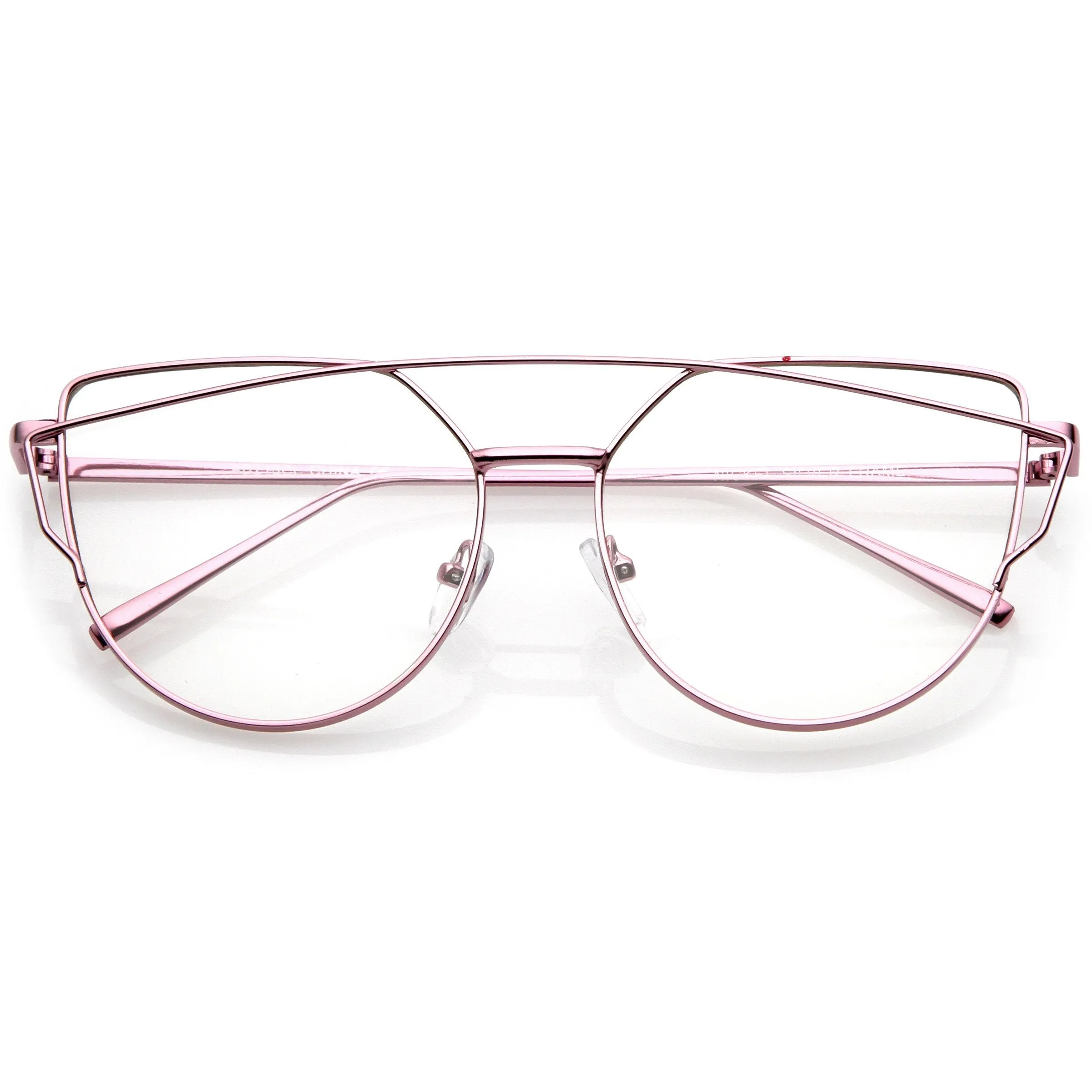 Retro Modern Intricately Designed Clear Lens Glasses C295 sold by ZeroUV