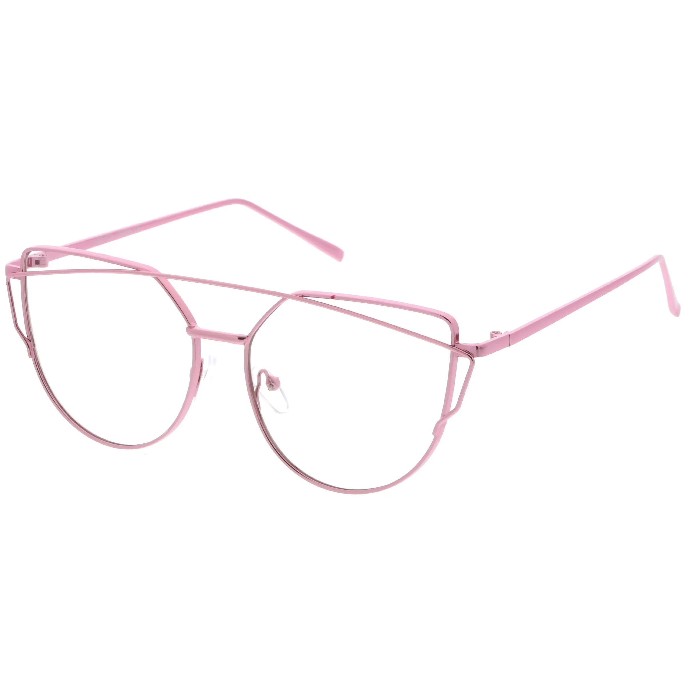 Retro Modern Intricately Designed Clear Lens Glasses C295 sold by ZeroUV product image thumbnail 3