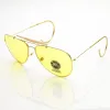 Vintage Aviator Sunglasses With Yellow Driving Lens 7206 sold by ZeroUV