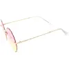 Women's Retro 1970's Round Gradient Gem Lens Sunglasses C983 sold by ZeroUV