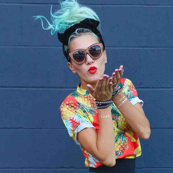 Indie Trendy Womens Block Cut Oversize Cat Eye Sunglasses sold by ZeroUV product image thumbnail 5