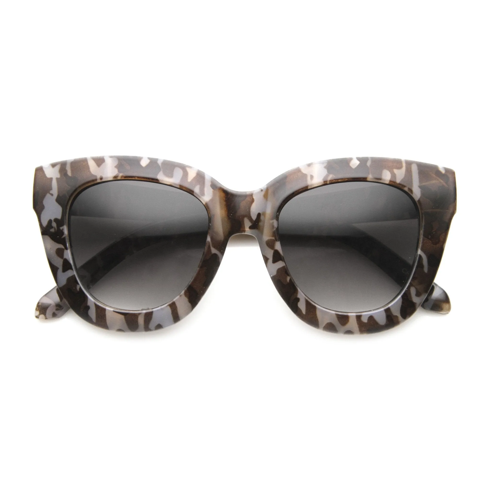 Women's Retro Oversize Block Frame Cat Eye Sunglasses 9784 sold by ZeroUV product image thumbnail 2