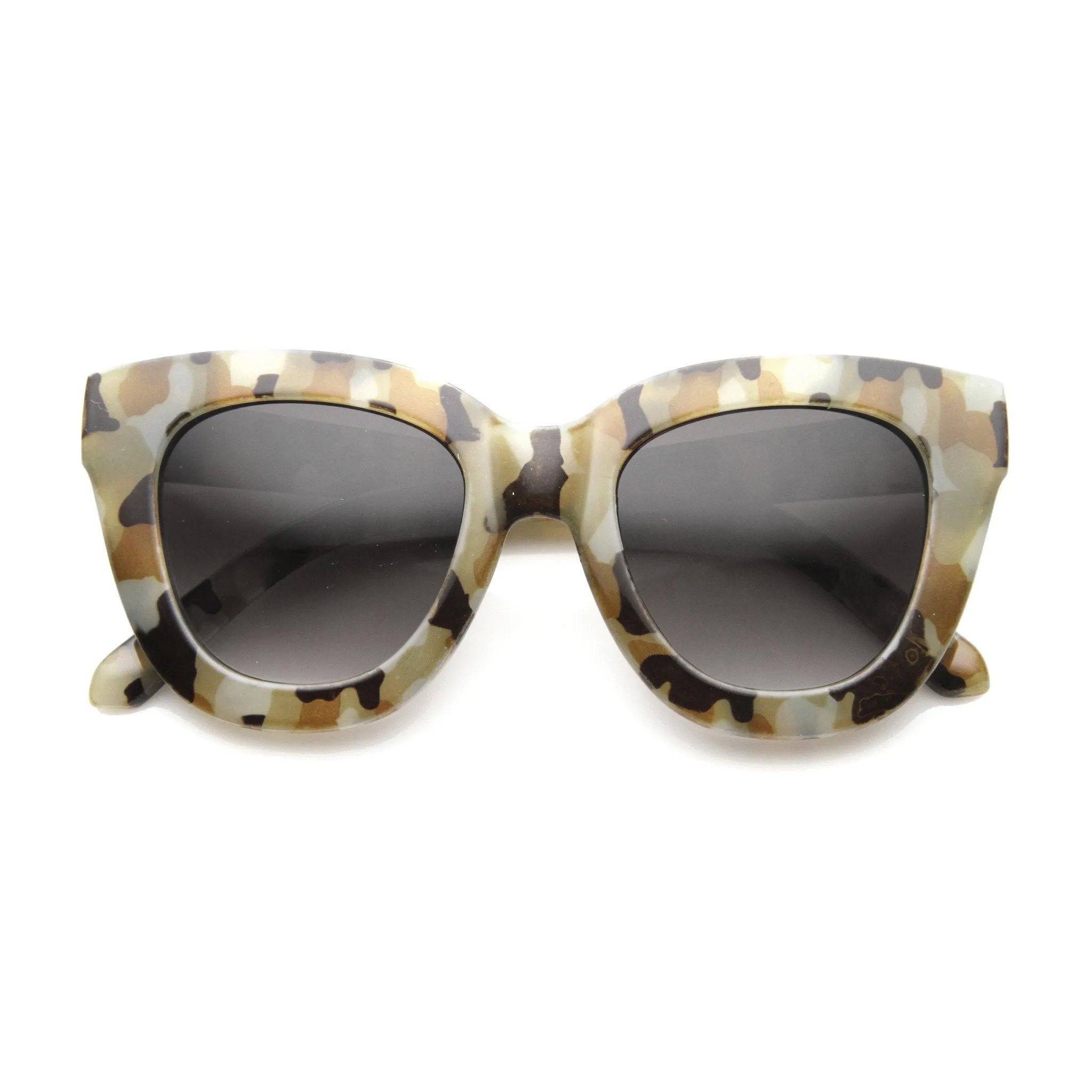 Women's Retro Oversize Block Frame Cat Eye Sunglasses 9784 sold by ZeroUV product image thumbnail 3