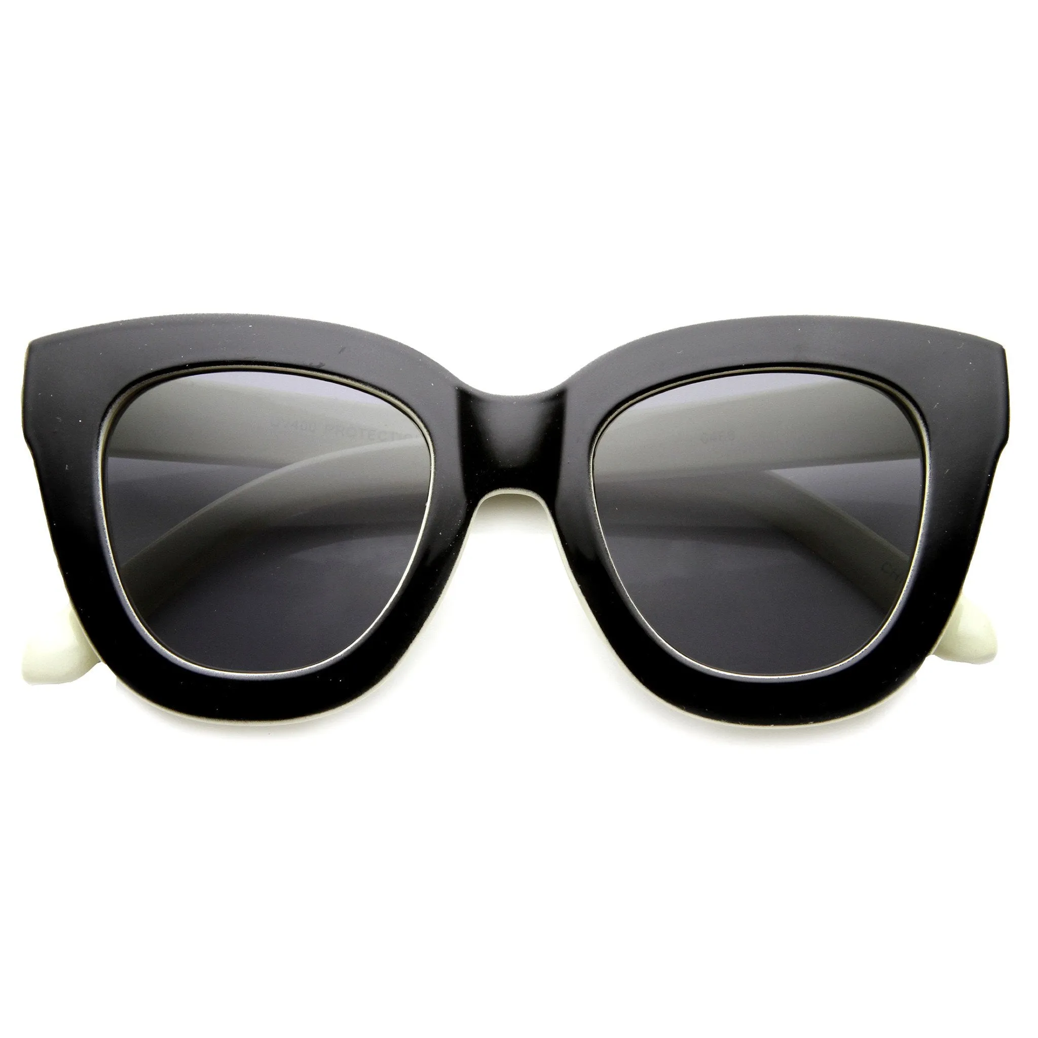 Women's Retro Oversize Block Frame Cat Eye Sunglasses 9784 sold by ZeroUV