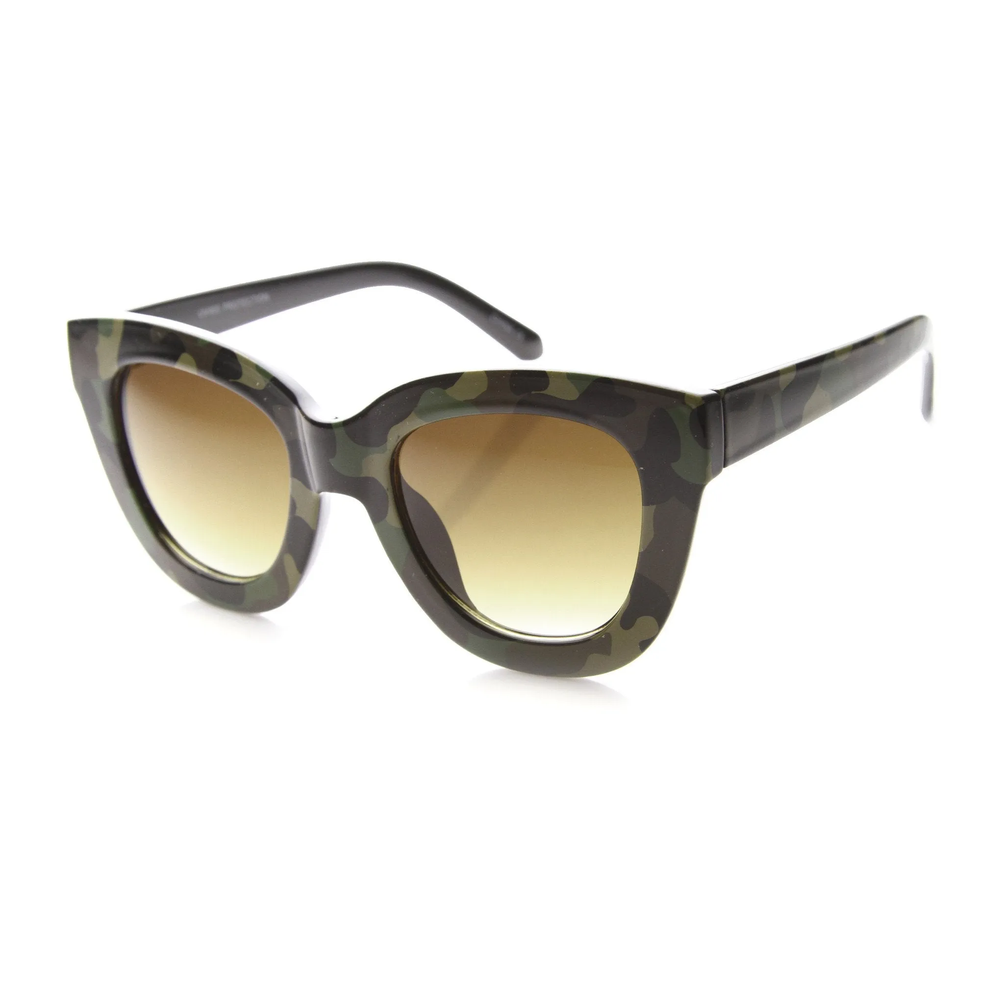 Women's Retro Oversize Block Frame Cat Eye Sunglasses 9784 sold by ZeroUV product image thumbnail 5