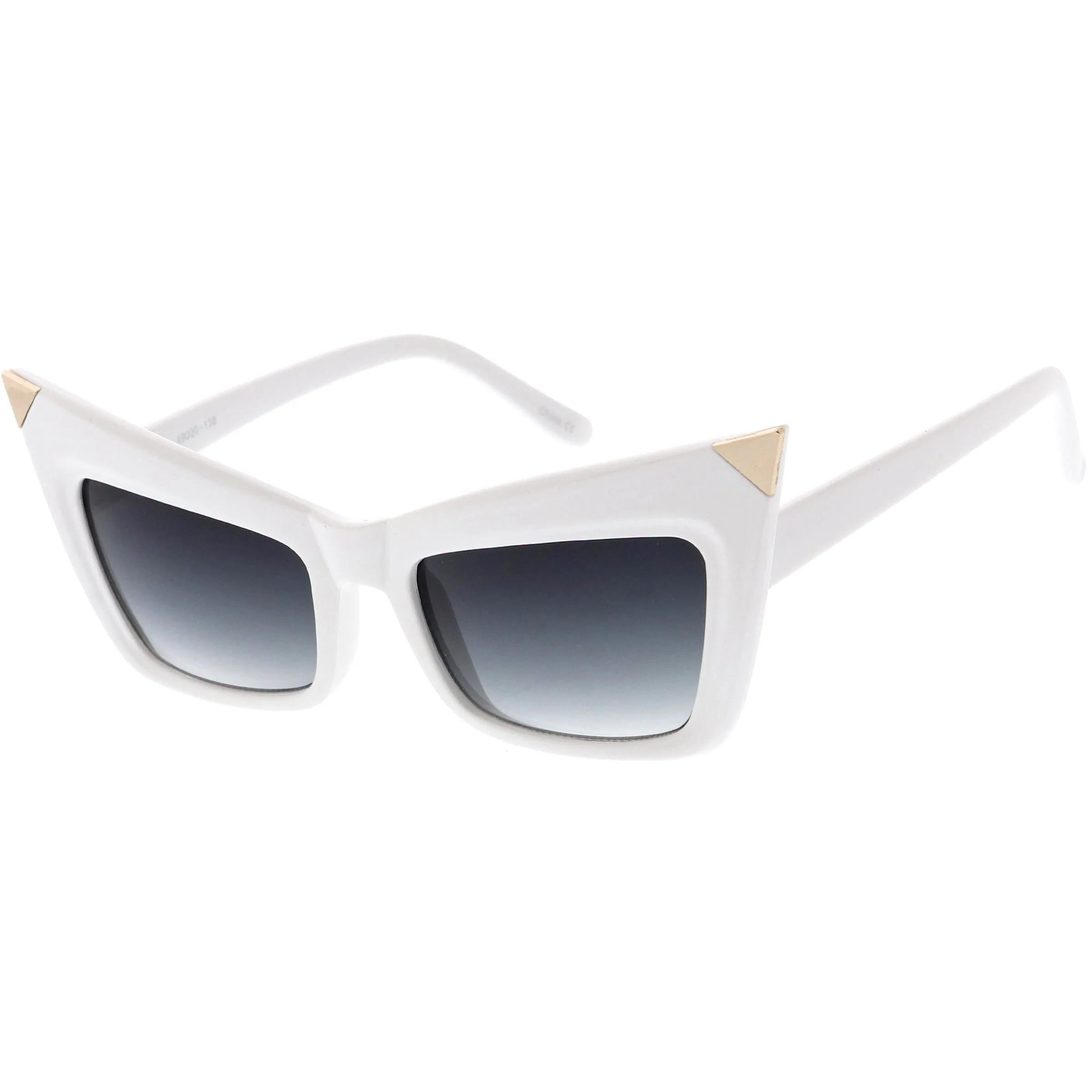 Sharp High-Pointed Metal Tip Designer-Inspired Fashion Cat Eye Sunglasses D004 sold by ZeroUV product image thumbnail 5
