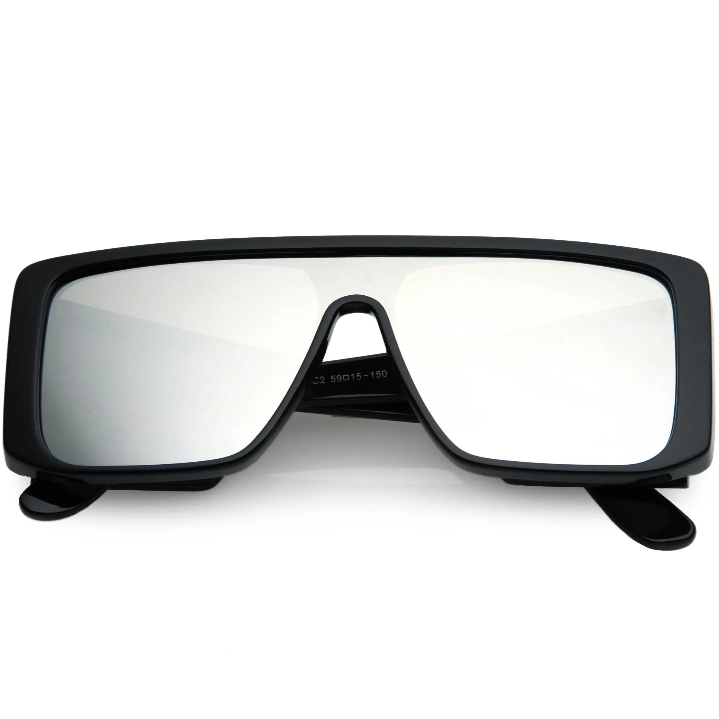 Oversize Retro Modern Square Side Window Shield Sunglasses C963 sold by ZeroUV