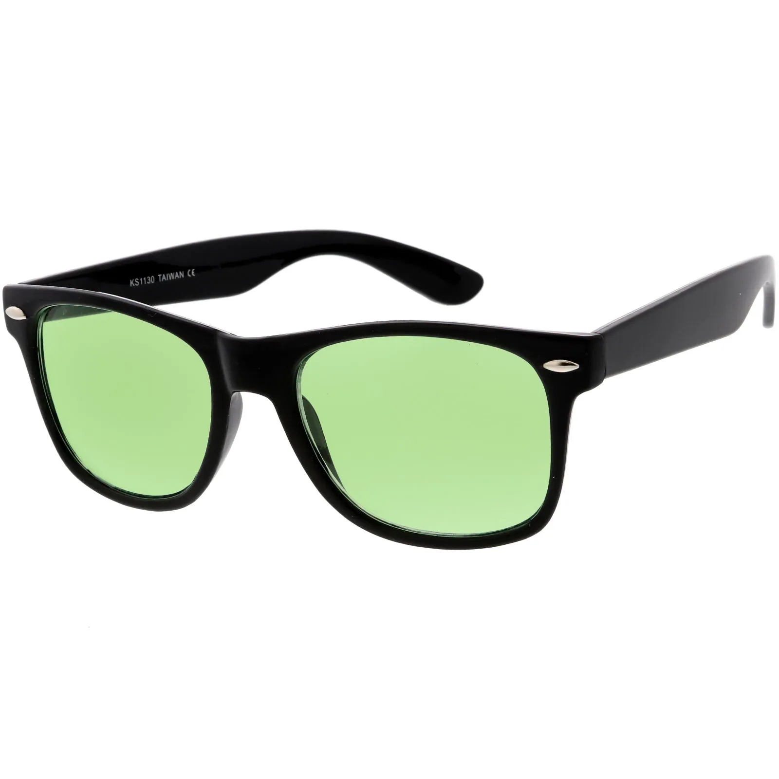 Limited Edition Color Tinted Lens Horned Rim Sunglasses 8803 sold by ZeroUV product image thumbnail 2