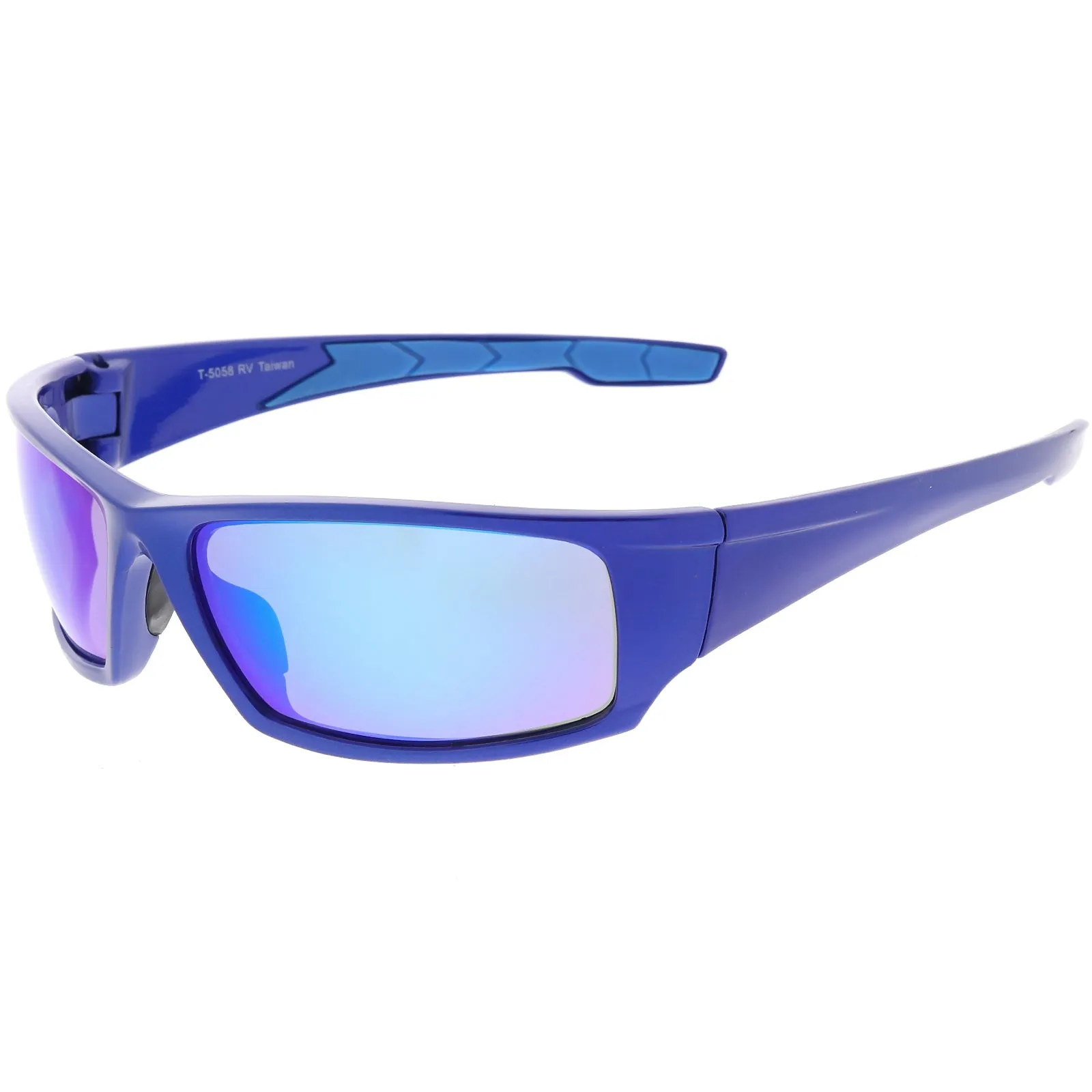 Action Sports TR-90 Sports Wrap Mirrored Lens Sunglasses C811 sold by ZeroUV product image thumbnail 5