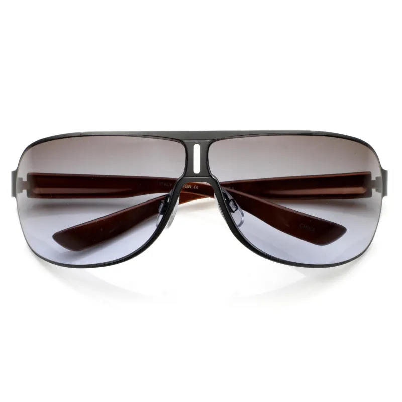 Premium European Mens Square Aviator Sunglasses 8748 sold by ZeroUV
