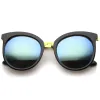 Women's Oversize Cat Eye Mirrored Lens Round Sunglasses A229 sold by ZeroUV