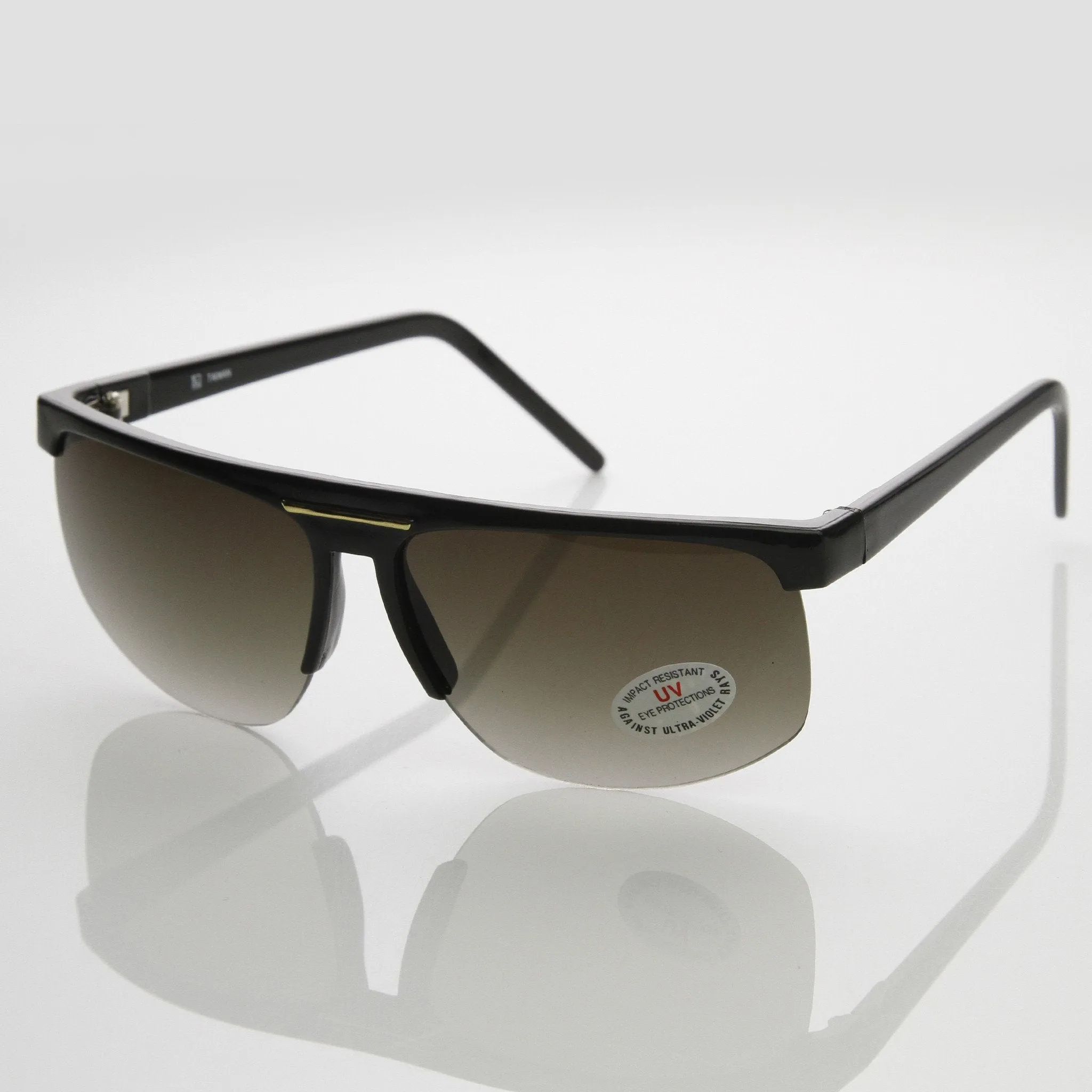 Genuine Half Frame Sports 1980's Flat Top Aviator Sunglasses 7009 sold by ZeroUV product image thumbnail 3