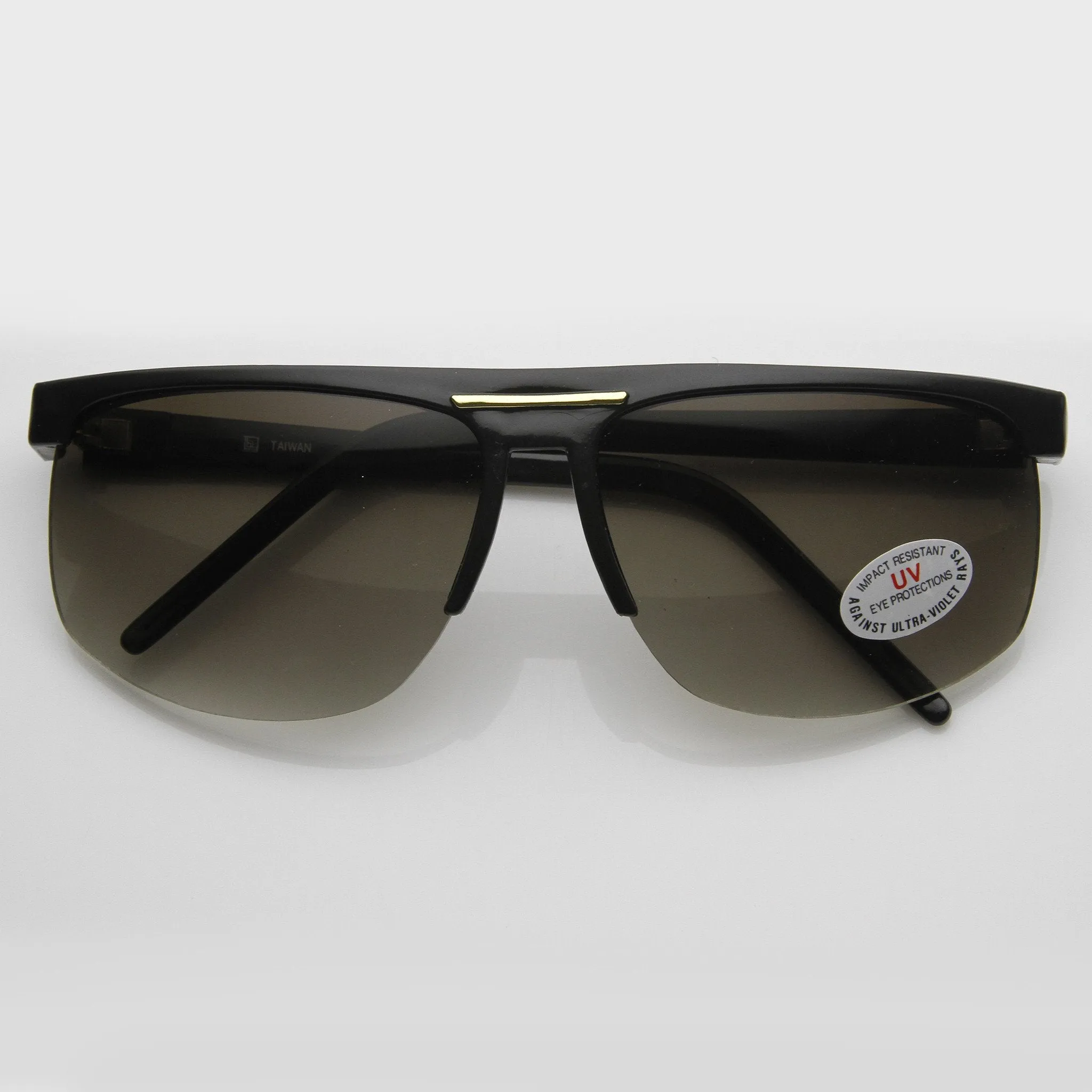 Genuine Half Frame Sports 1980's Flat Top Aviator Sunglasses 7009 sold by ZeroUV