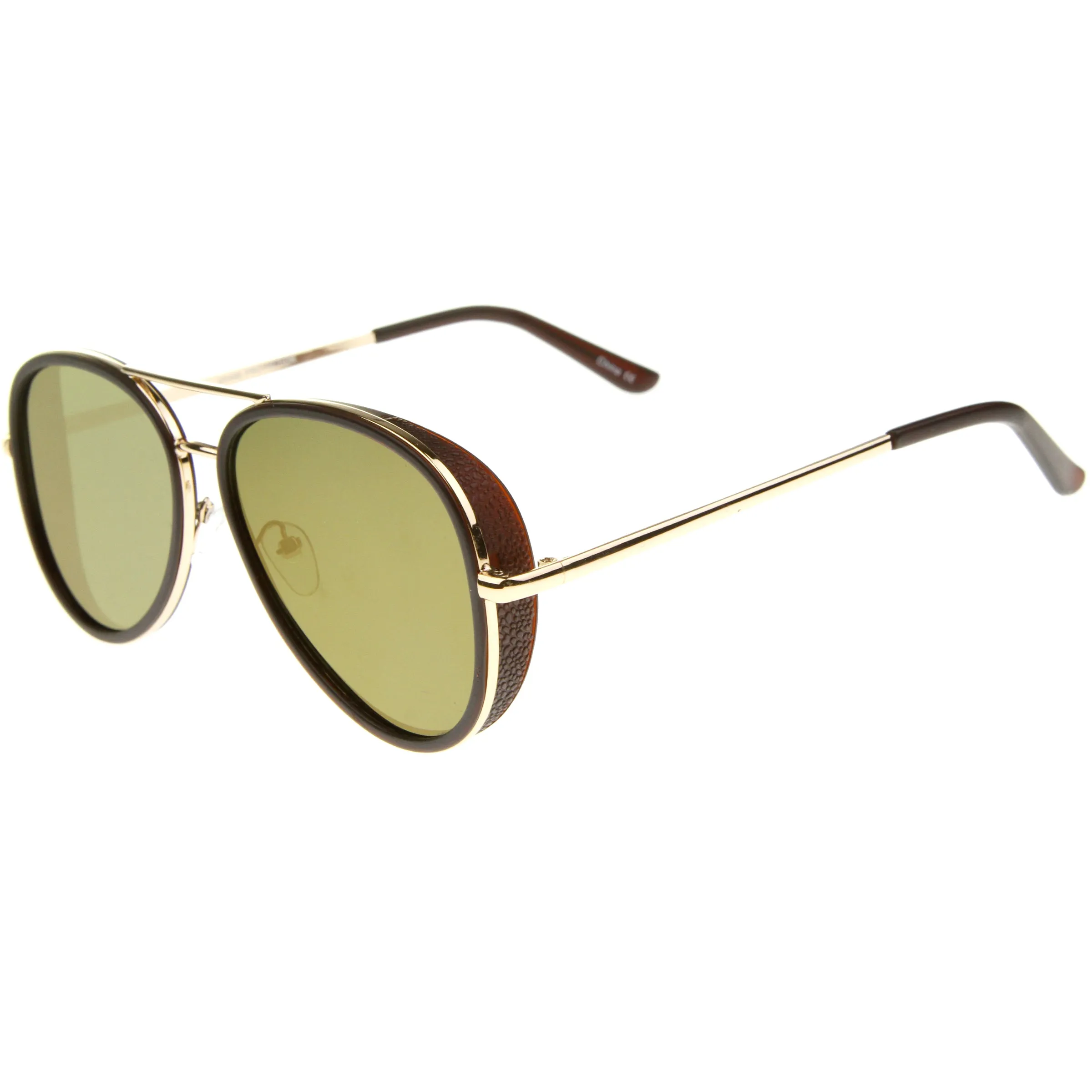 European Roadster Side Cover Mirrored Lens Sunglasses A235 sold by ZeroUV product image thumbnail 3
