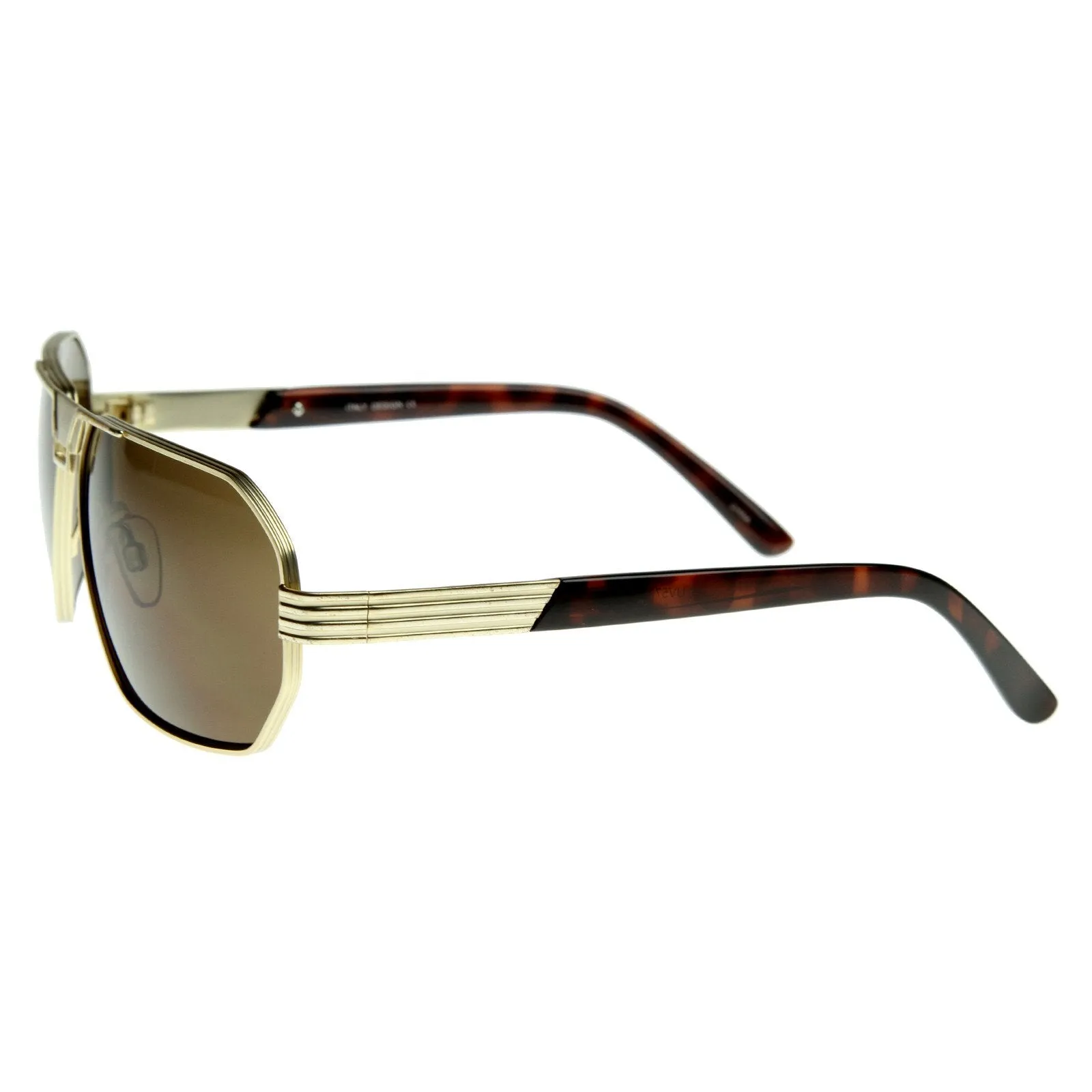 Mens Optical Quality Premium Square Metal Aviator Sunglasses 8364 sold by ZeroUV product image thumbnail 5