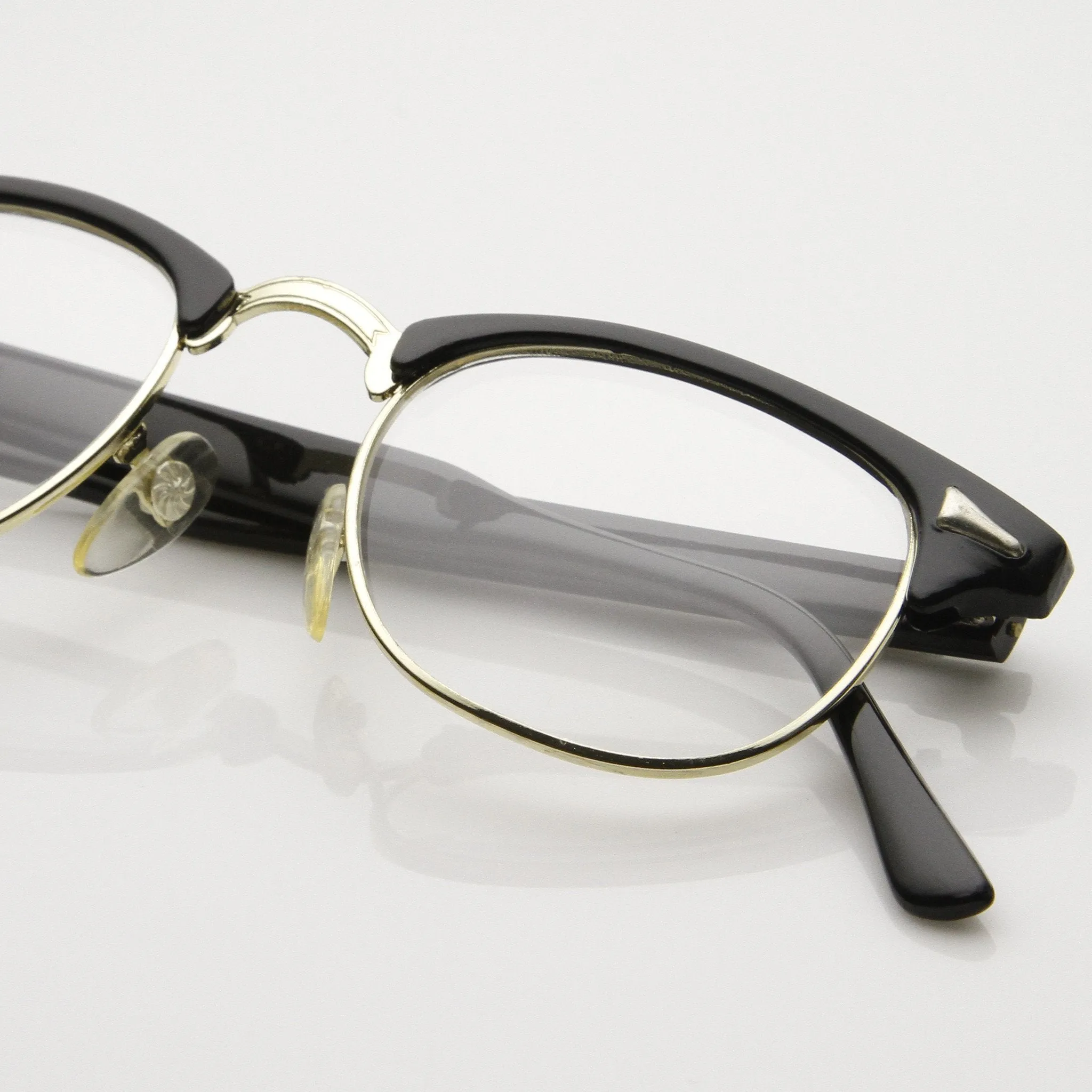 Vintage Thin Horned Rim Half Frame Glasses 7208 sold by ZeroUV product image thumbnail 3