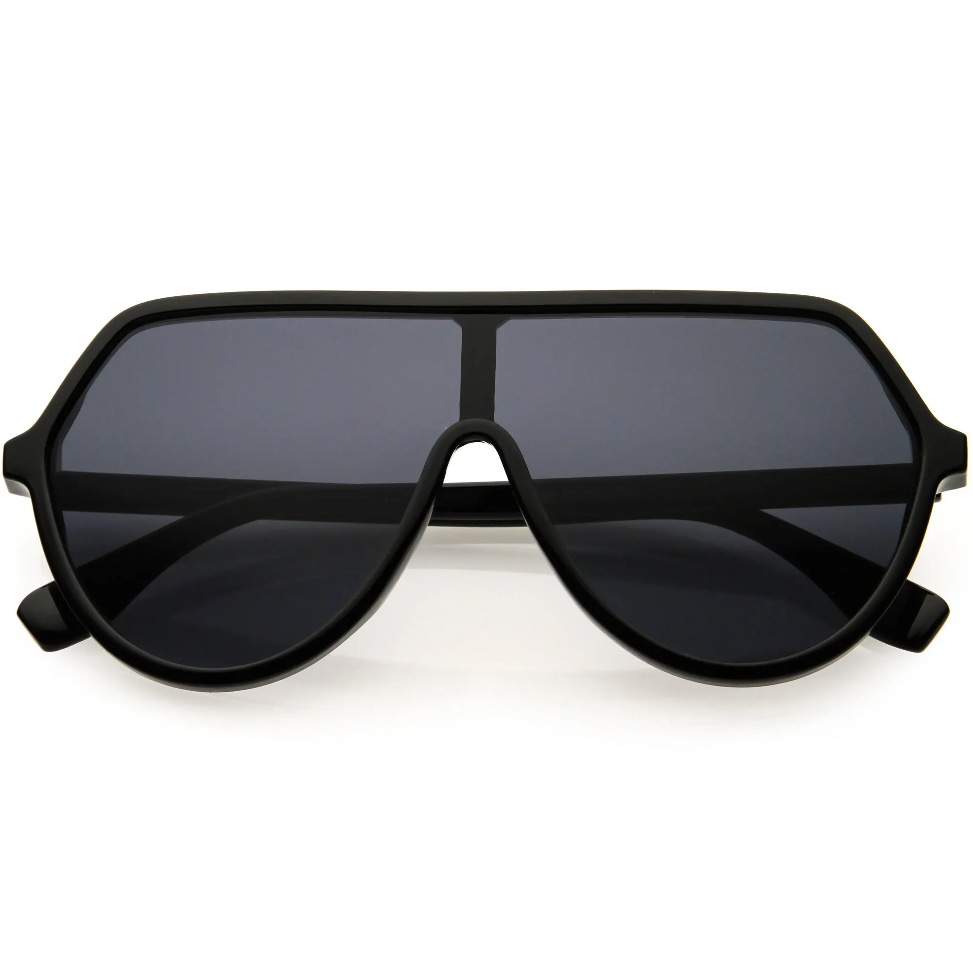 Oversized Contemporary Fashion Geometric Shield Sunglasses D112 sold by ZeroUV
