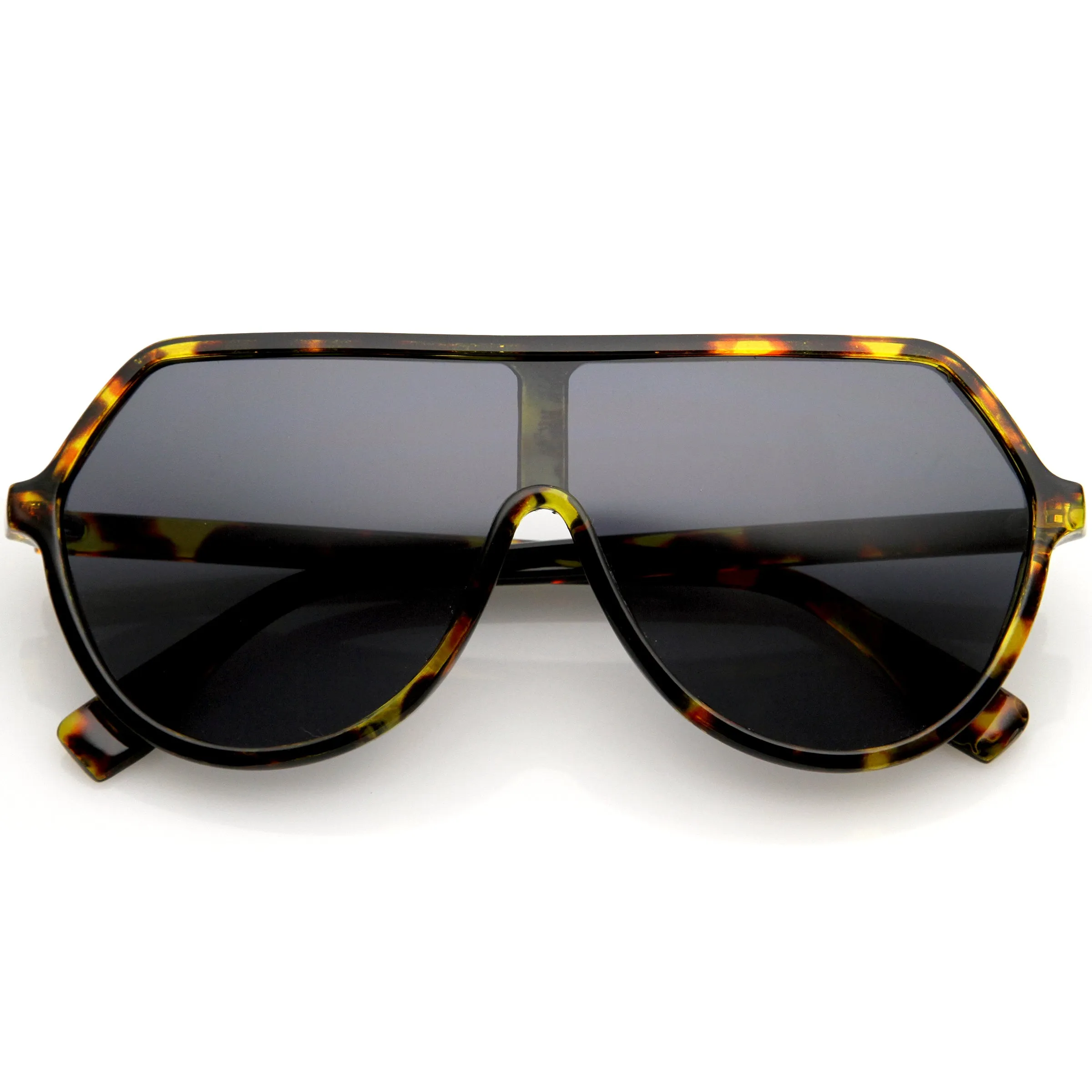 Oversized Contemporary Fashion Geometric Shield Sunglasses D112 sold by ZeroUV product image thumbnail 3