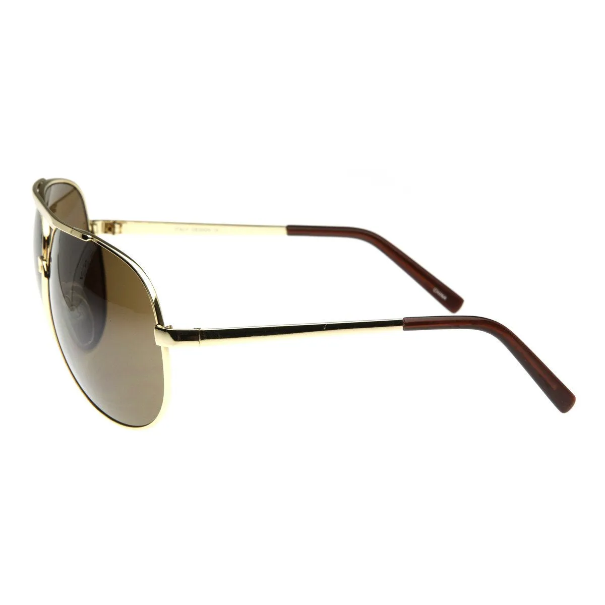 Extra Large Metal Oversize Frame Aviator Sunglasses 1580 70mm sold by ZeroUV product image thumbnail 3