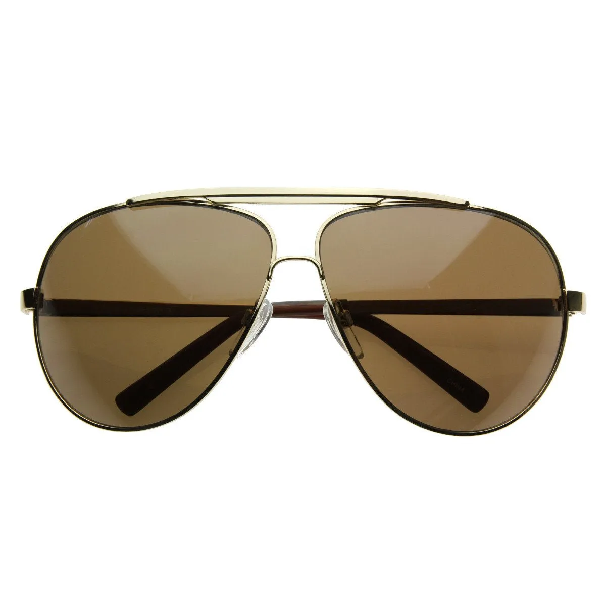 Extra Large Metal Oversize Frame Aviator Sunglasses 1580 70mm sold by ZeroUV