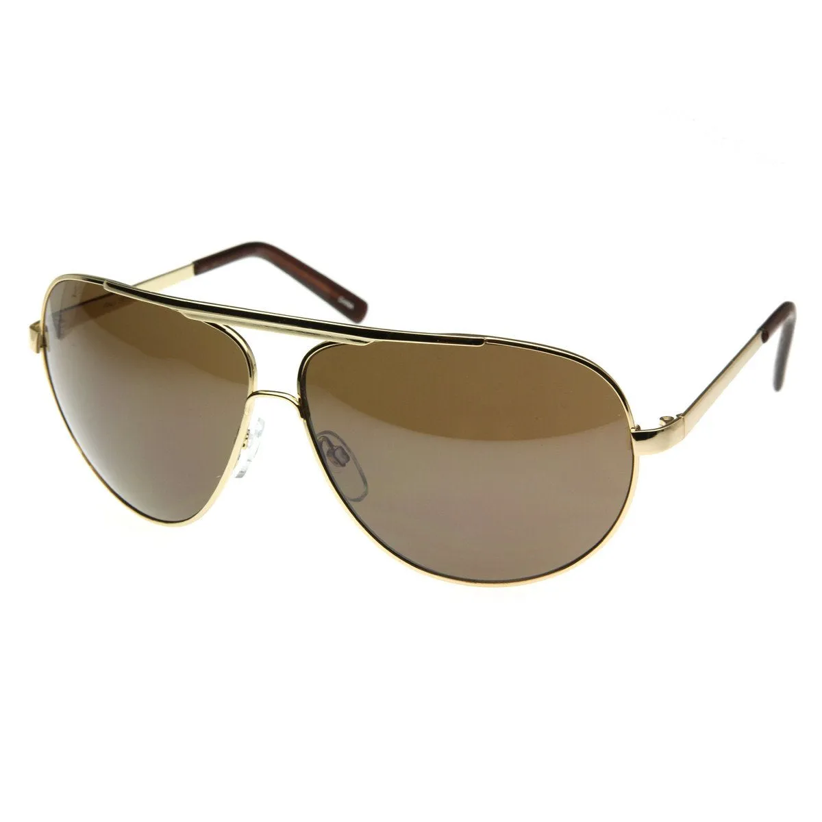 Extra Large Metal Oversize Frame Aviator Sunglasses 1580 70mm sold by ZeroUV product image thumbnail 2