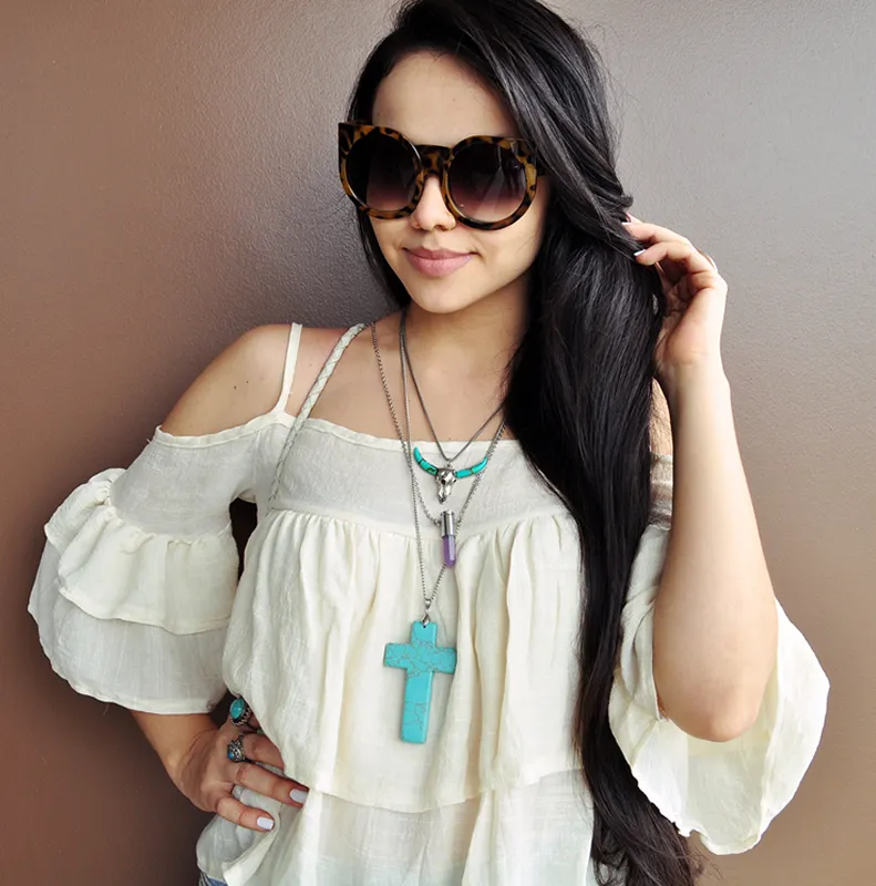 Women's Designer Super Bold Round Cat Eye Sunglasses sold by ZeroUV product image thumbnail 4