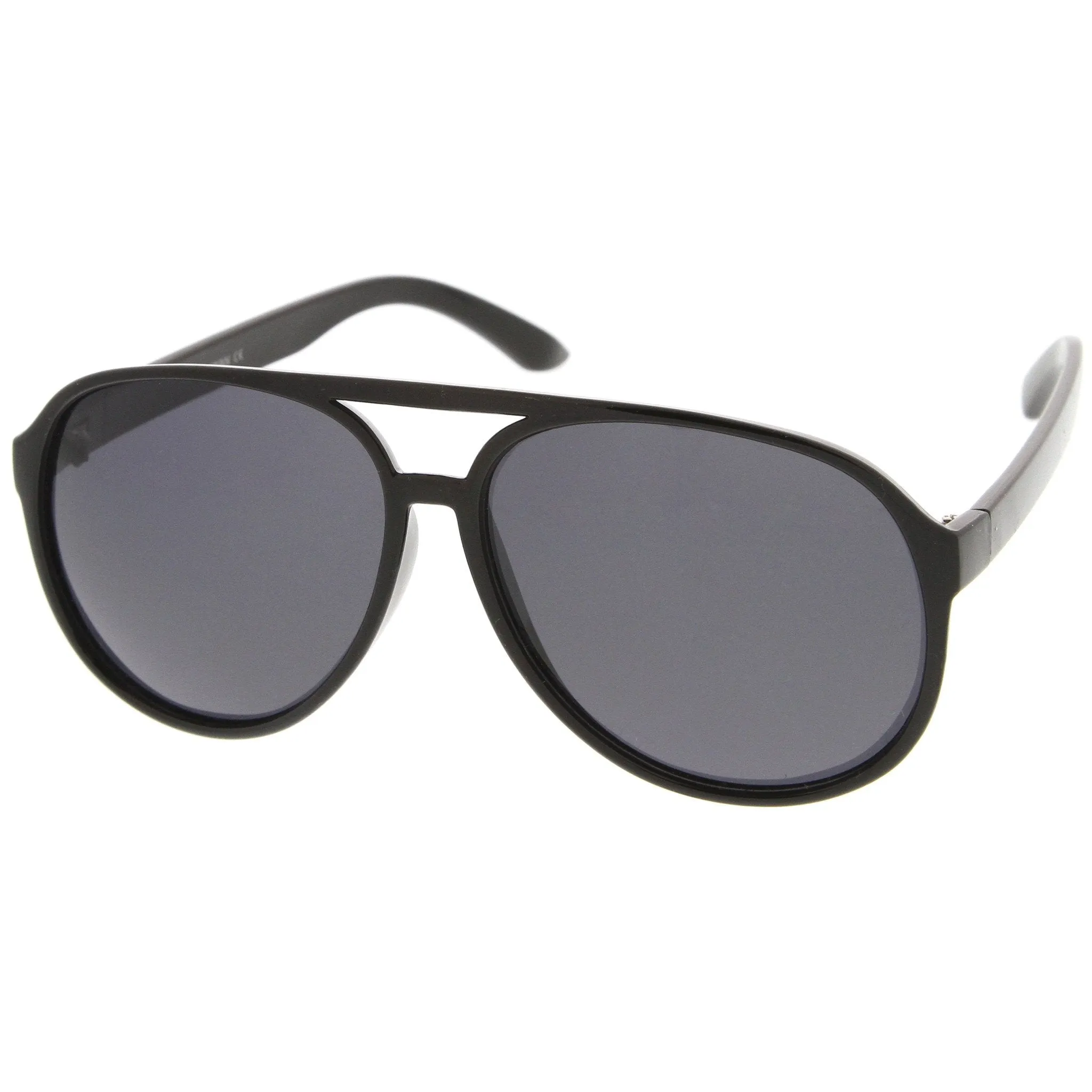 Retro 1980's Fashion Plastic Aviator Polarized Lens Sunglasses 6119 sold by ZeroUV product image thumbnail 2