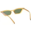 Retro Thin Neutral Colored Lens Cat Eye Sunglasses C734 sold by ZeroUV