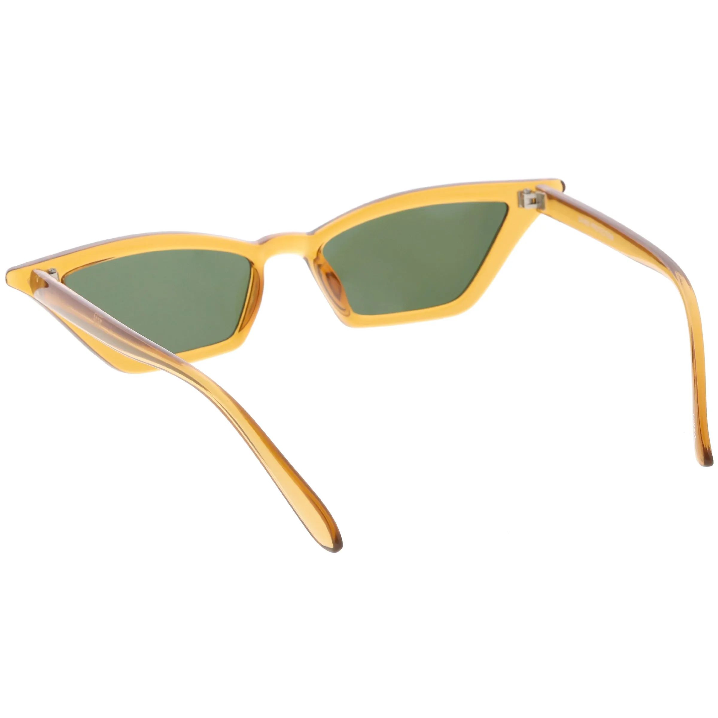 Retro Thin Neutral Colored Lens Cat Eye Sunglasses C734 sold by ZeroUV product image thumbnail 4