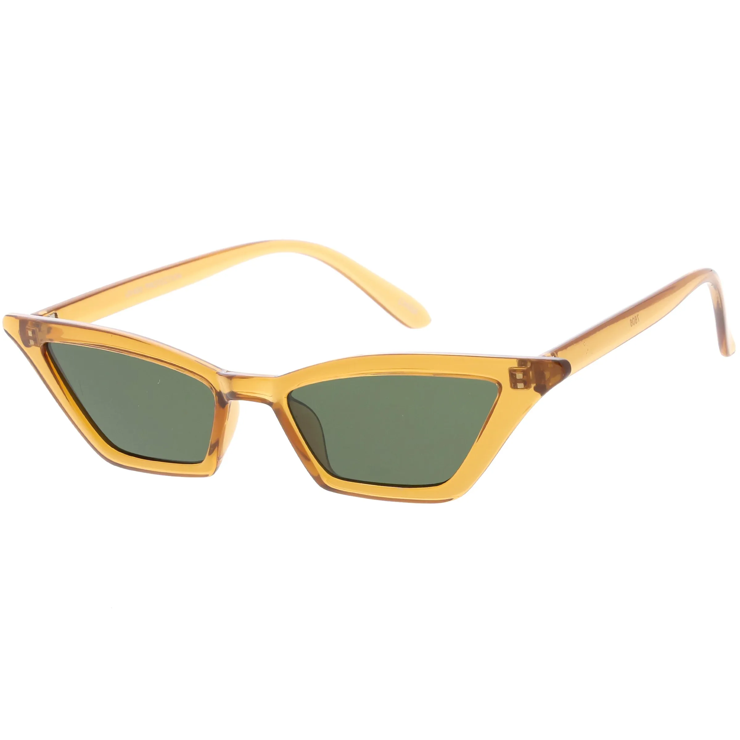 Retro Thin Neutral Colored Lens Cat Eye Sunglasses C734 sold by ZeroUV product image thumbnail 2