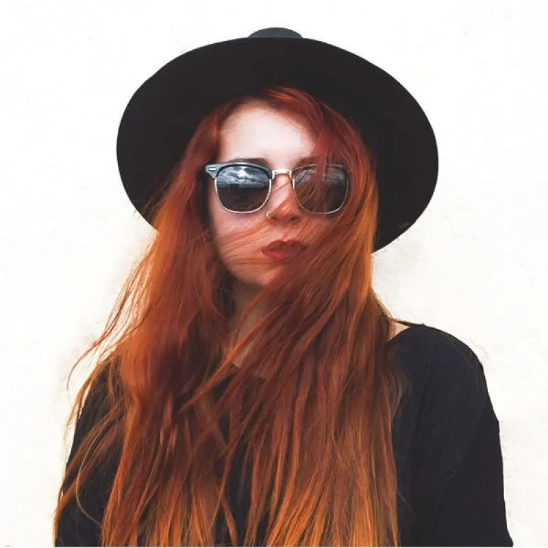 Vintage Half Frame Polarized Horned Rim Sunglasses sold by ZeroUV