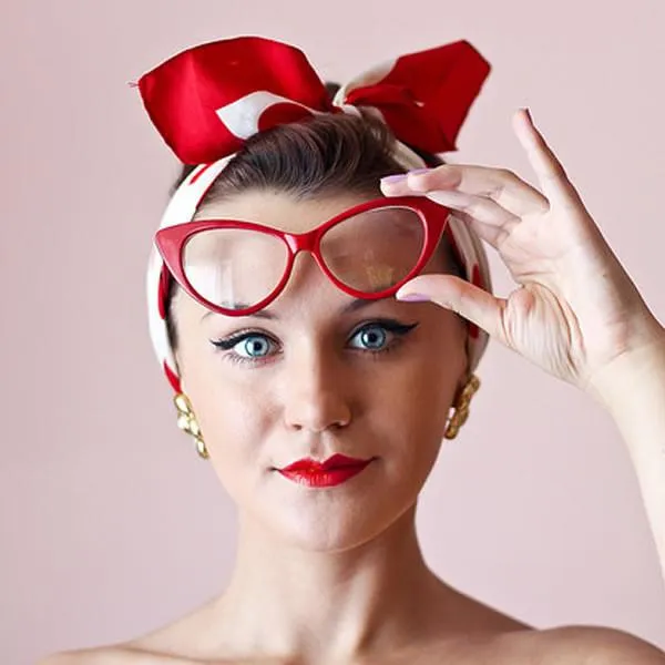 1950's Vintage Mod Fashion Cat Eye Clear Lens Glasses sold by ZeroUV product image thumbnail 2