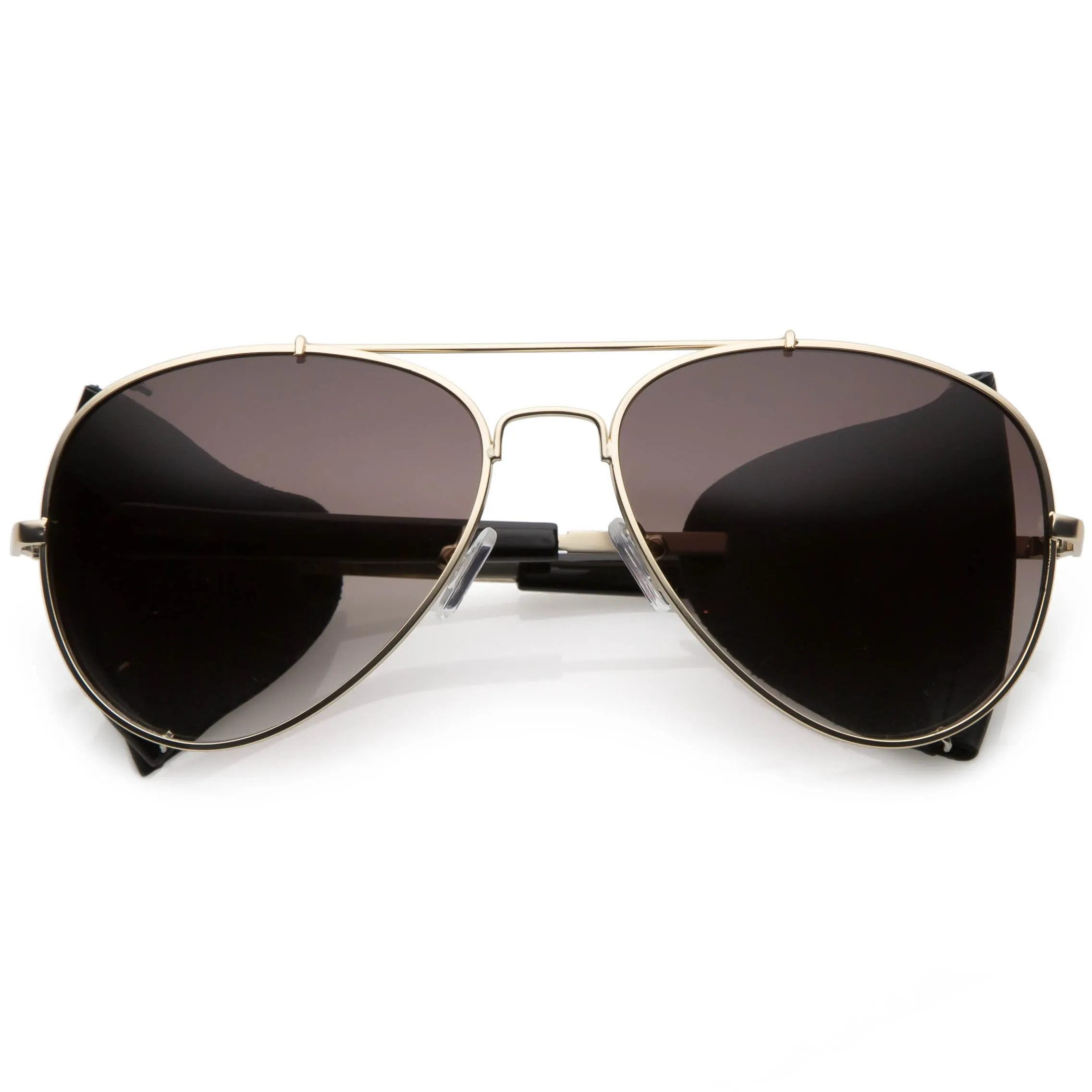 Vintage Steampunk Side Cover Aviator Sunglasses A631 sold by ZeroUV