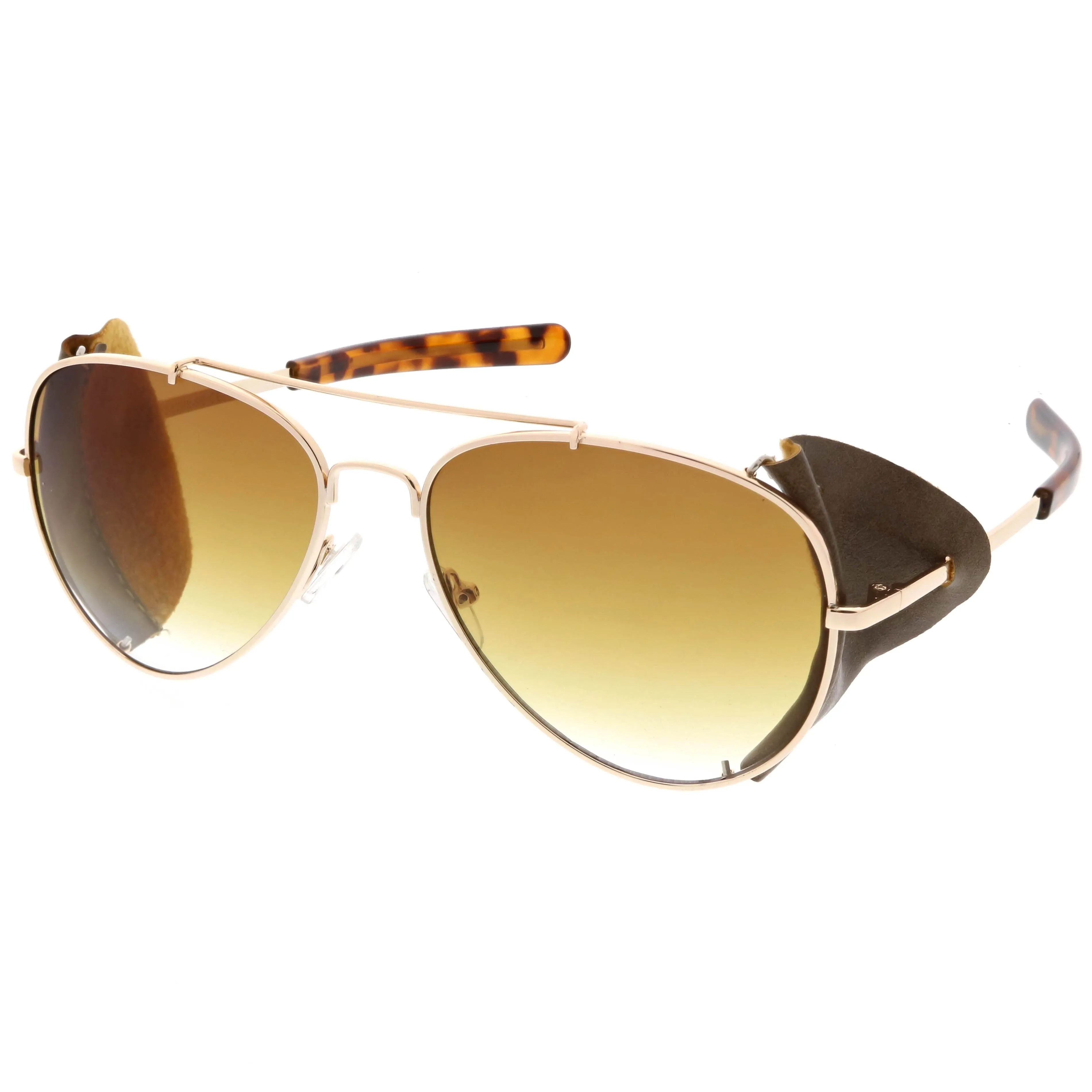 Vintage Steampunk Side Cover Aviator Sunglasses A631 sold by ZeroUV product image thumbnail 4