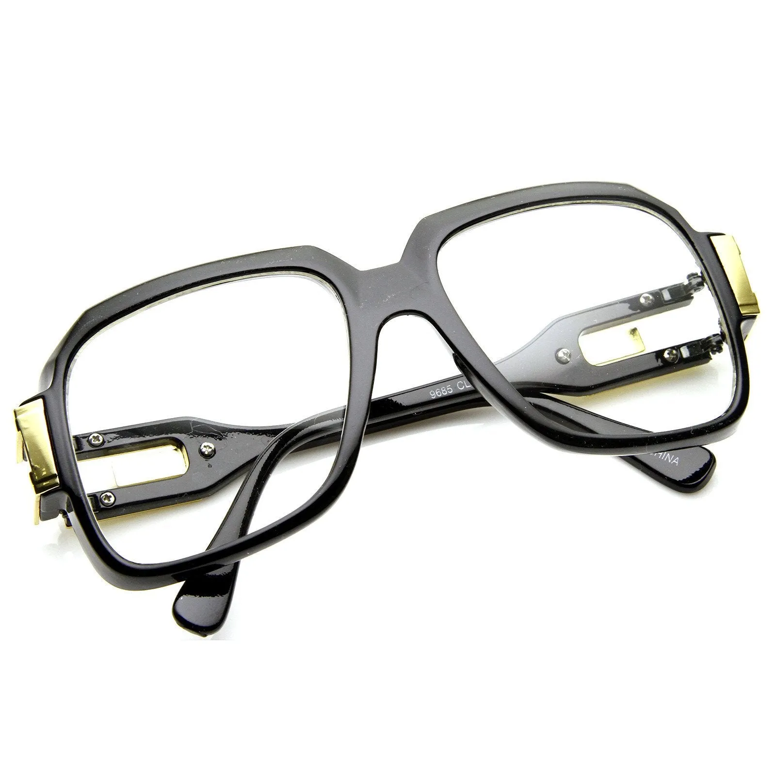 Retro Euro Square Hip Hop 80's Fashion Clear Lens Glasses 8901 sold by ZeroUV product image thumbnail 4