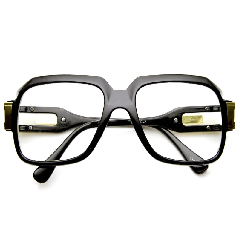 Retro Euro Square Hip Hop 80's Fashion Clear Lens Glasses 8901 sold by ZeroUV