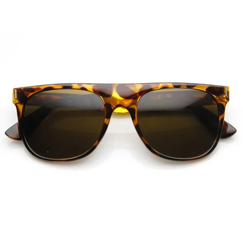 Hipster Super Flat Top Retro Horned Rim Sunglasses 8775 sold by ZeroUV