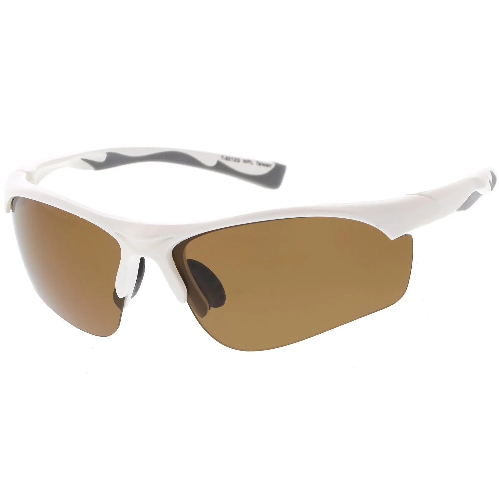 Premium Half Frame Polarized TR-90 Sports Wrap Sunglasses C818 70mm sold by ZeroUV product image thumbnail 4
