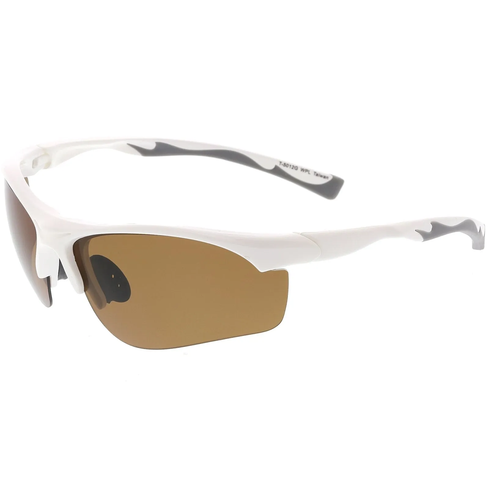 Premium Half Frame Polarized TR-90 Sports Wrap Sunglasses C818 70mm sold by ZeroUV product image thumbnail 5